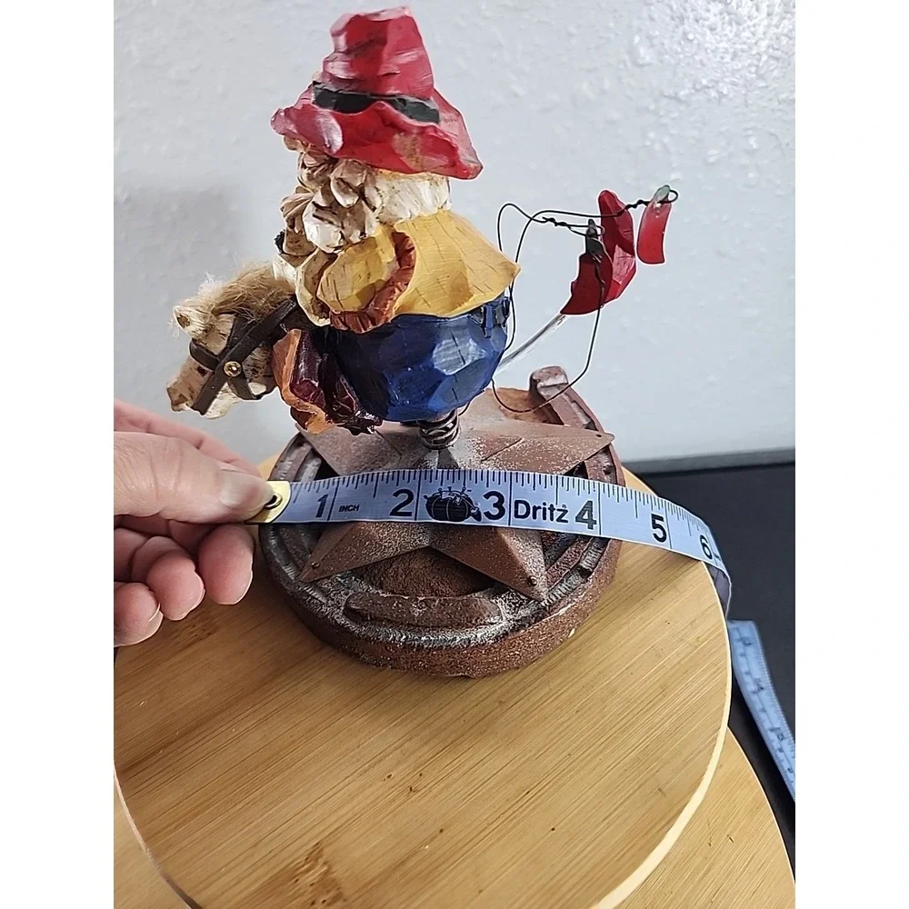 Cowboy Santa Stick‎ Horse Stocking Holder Christmas Western Decor